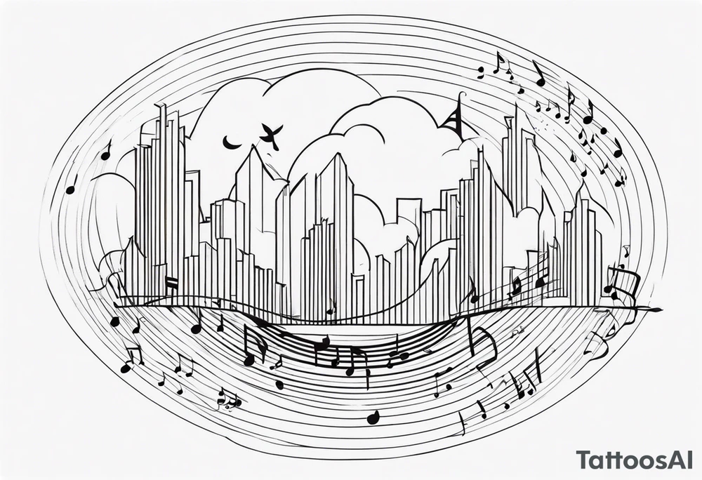 music tattoo idea