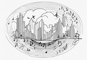 music tattoo idea