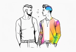 Gay couple tattoo idea