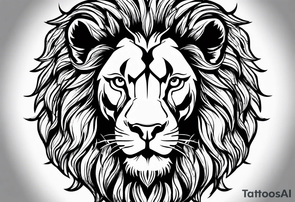 Lion leo tattoo idea
