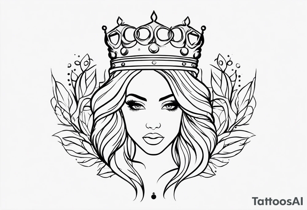 I want you to create me a tattoo with a name Jasmyne with a crown tattoo idea