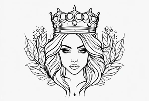 I want you to create me a tattoo with a name Jasmyne with a crown tattoo idea