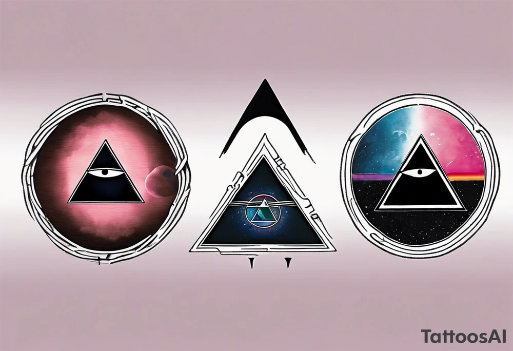 Pink Floyd Dark side of the moon, equals sign, tattoo idea