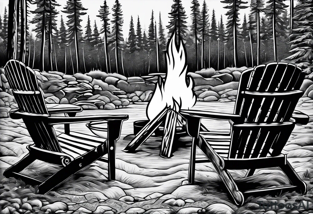camp chairs
camp fire tattoo idea
