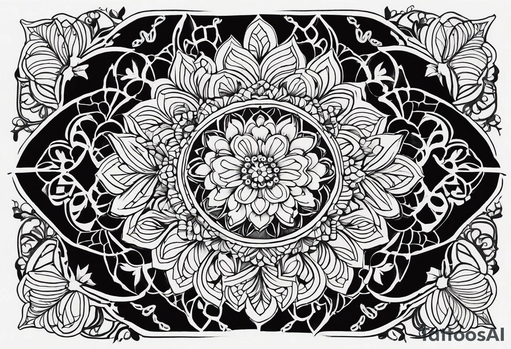 Lace mandala tattoo idea