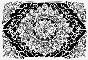 Lace mandala tattoo idea