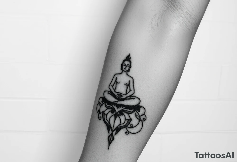 victory over coma and methadone. a new life in meditation. tattoo on the arm tattoo idea
