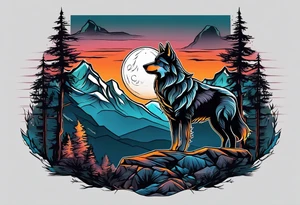 Mountains
Wolf
Forest
Sunset
Moon tattoo idea