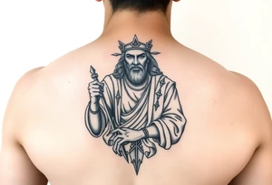 San Judas on forearm tattoo idea