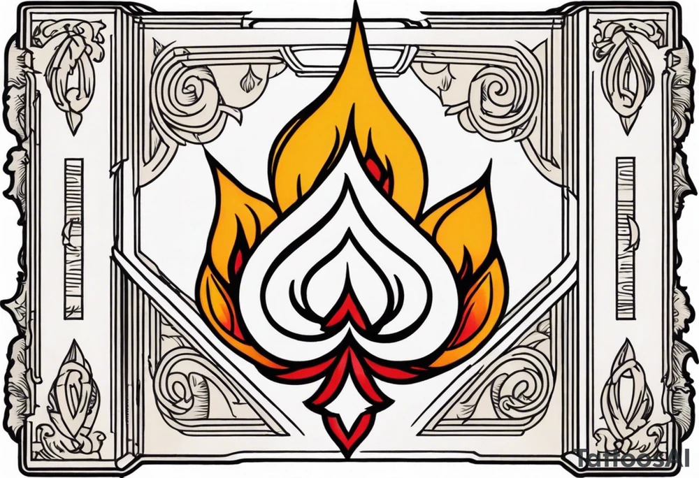 fire money tattoo idea