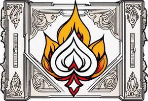 fire money tattoo idea