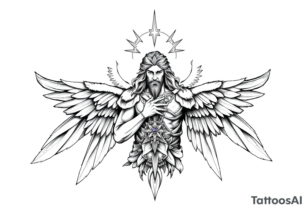 Holy Archangel, Biblical, Christianity, Archangel Michael, Hebrew, Guards of Christianity tattoo idea