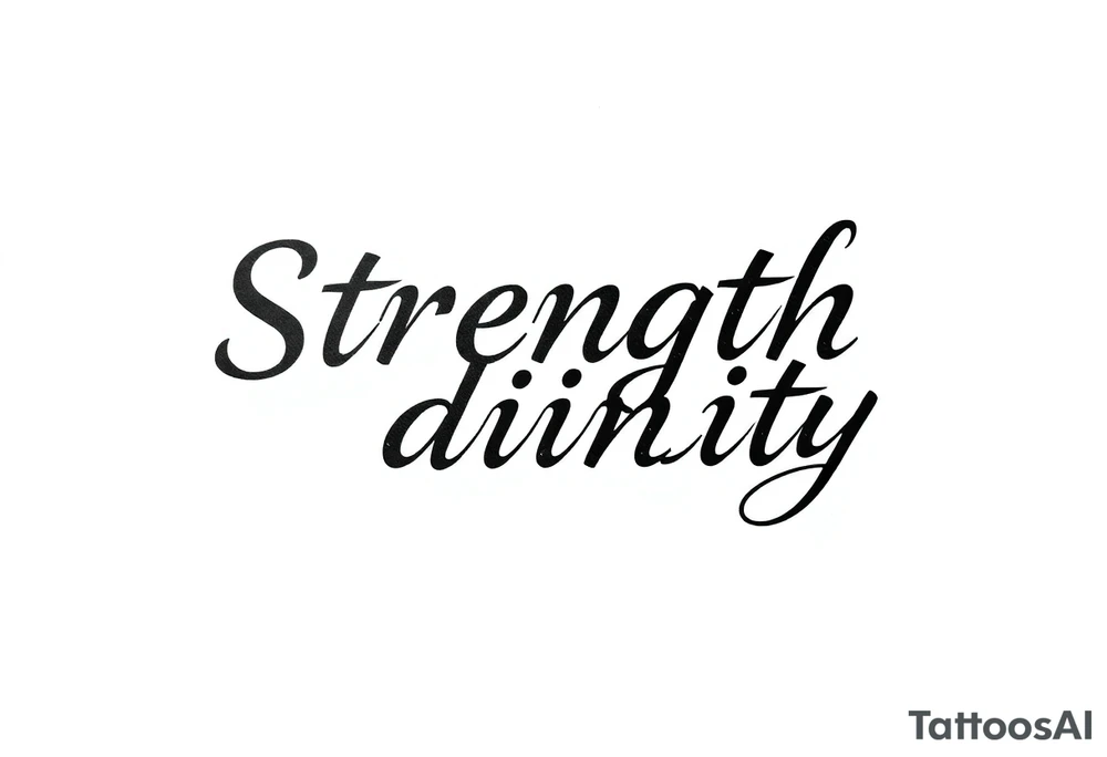 Strength divinity tattoo idea