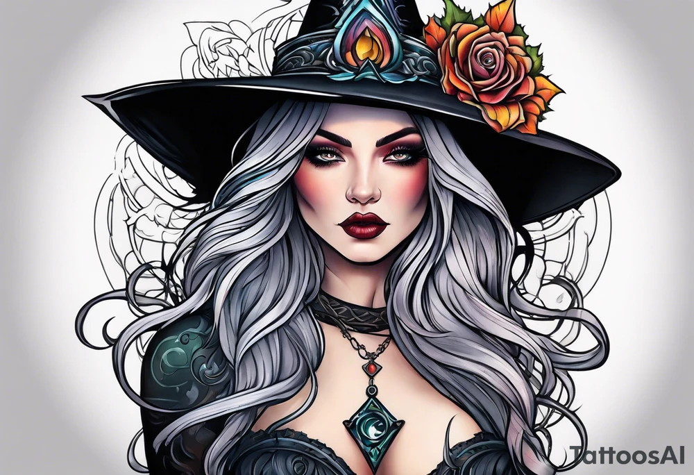Witch tattoo idea