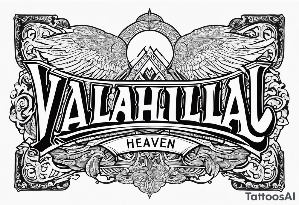 Valhalla heaven gods tattoo idea