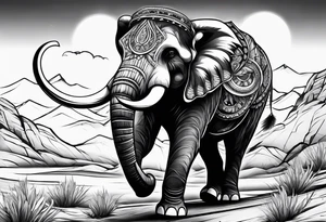 mammoth tattoo idea