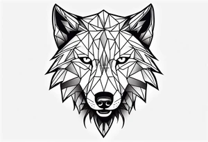 Dire wolf head tattoo idea