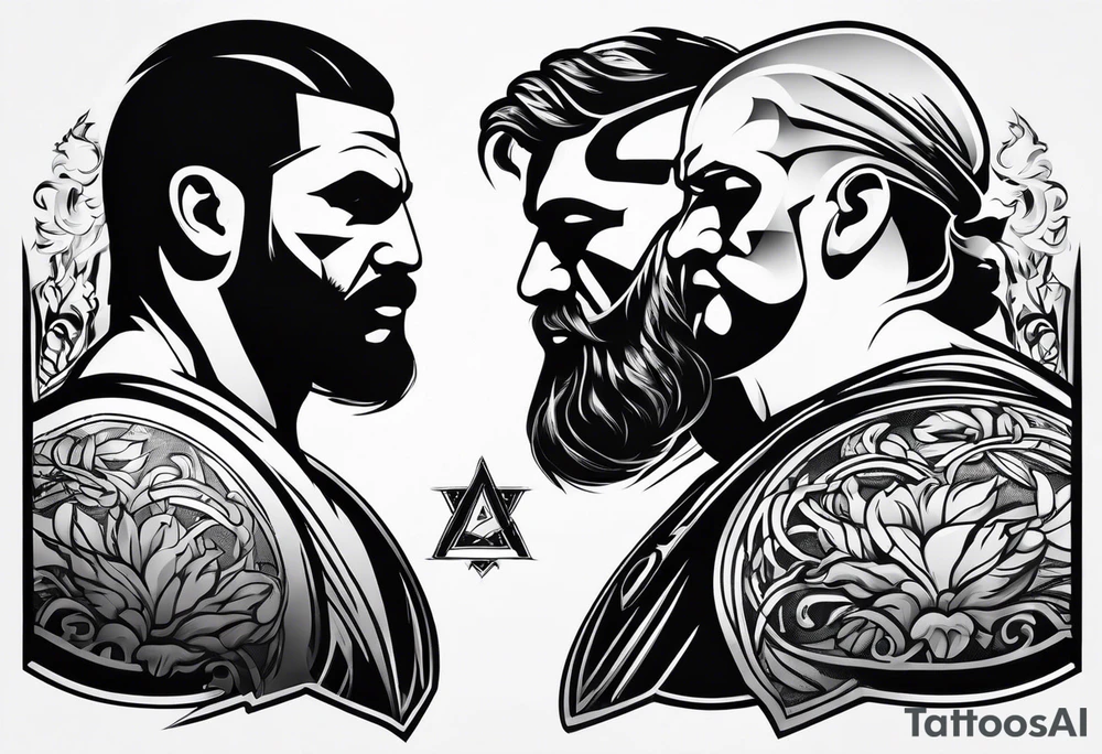 greco roman wrestling tattoo idea