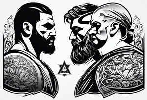 greco roman wrestling tattoo idea