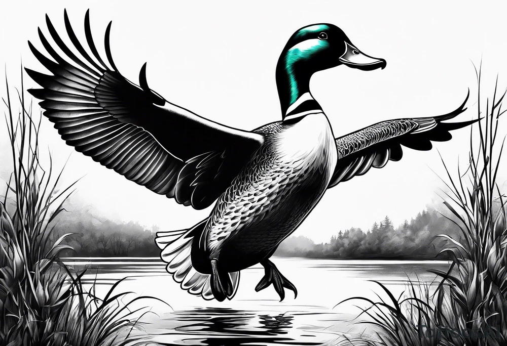 Duck hunting tattoo idea