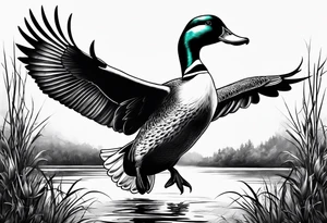 Duck hunting tattoo idea