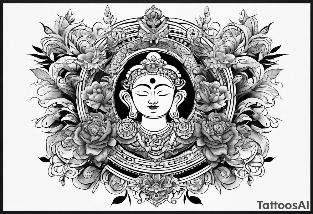 Happiness symbols tattoo idea