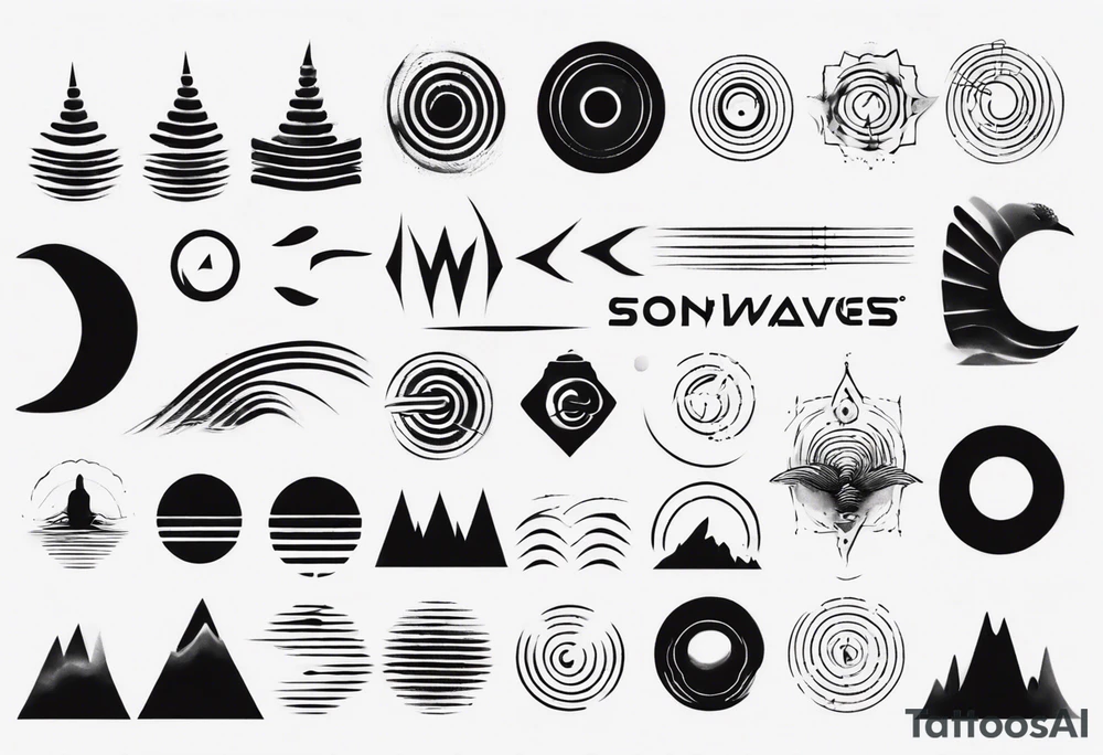 God, soundwaves tattoo idea