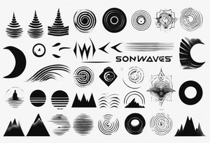 God, soundwaves tattoo idea