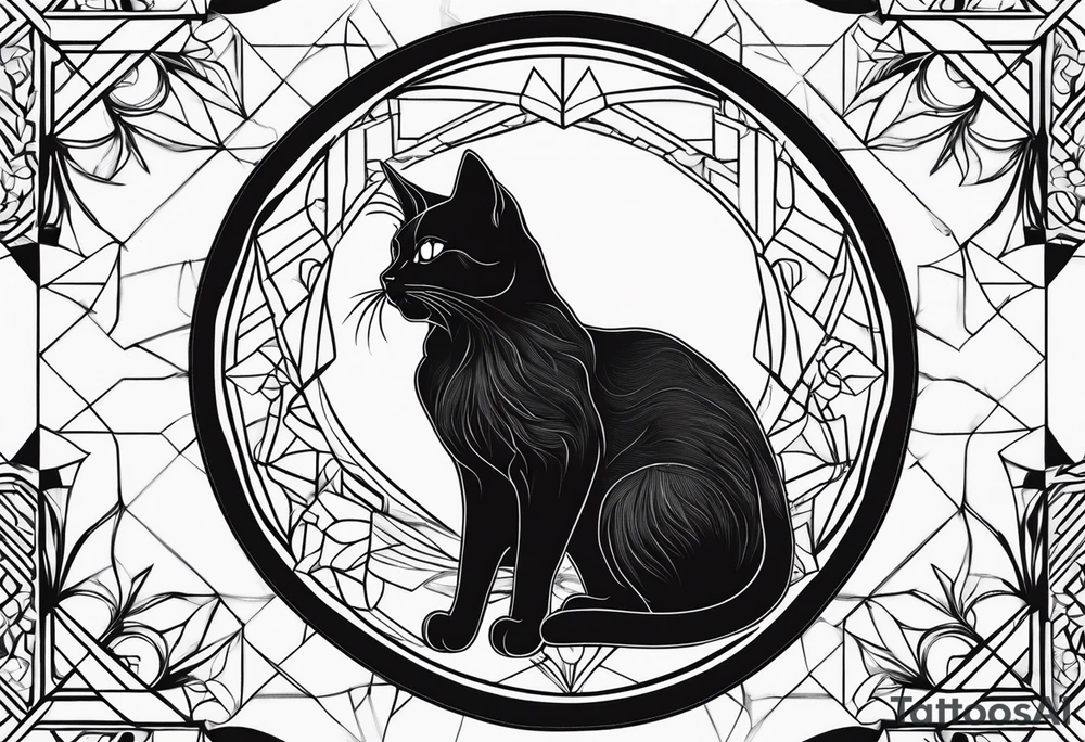 Black Cat tattoo idea
