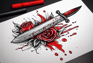 Bloody scalpel tattoo idea