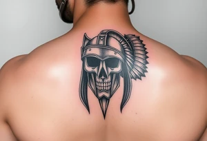 A maximus film inspired piece with a gladiator helmet with a dystopian max max style with a hint of Vegas and a nod of h r ginger style tattoo idea