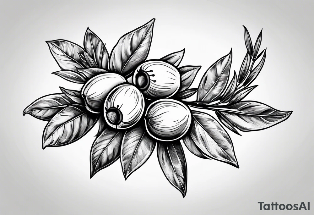 Olive branch tattoo idea