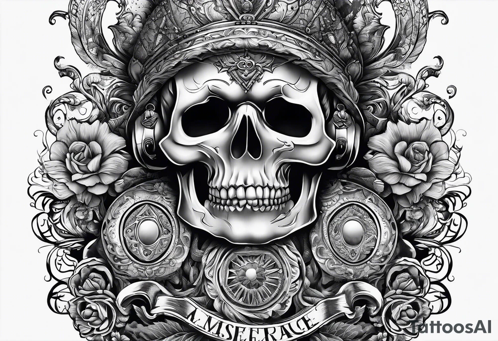 Heavy is the head, macabre tattoo idea