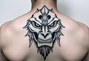 Face shot for platos leg sleeve tattoo idea