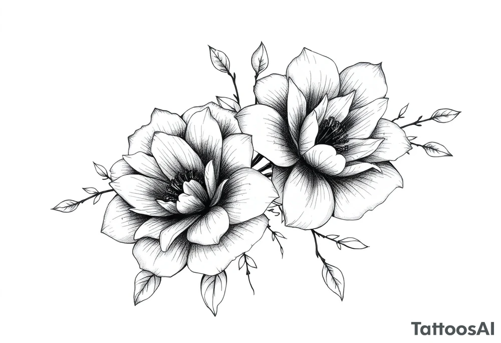Flowers tattoo idea