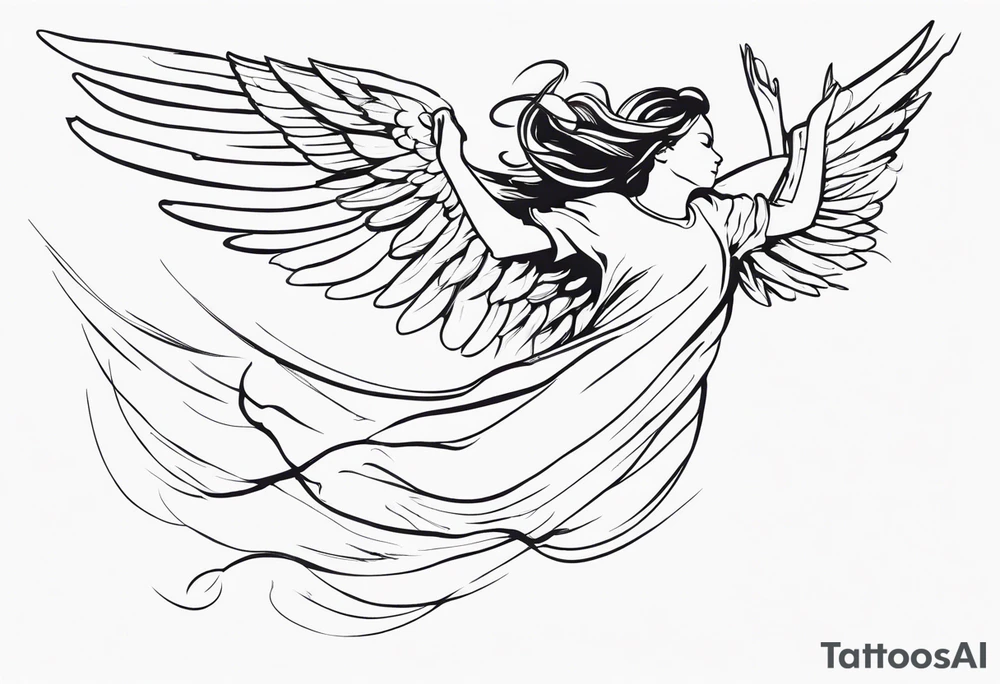 Angel falling out the sky tattoo idea