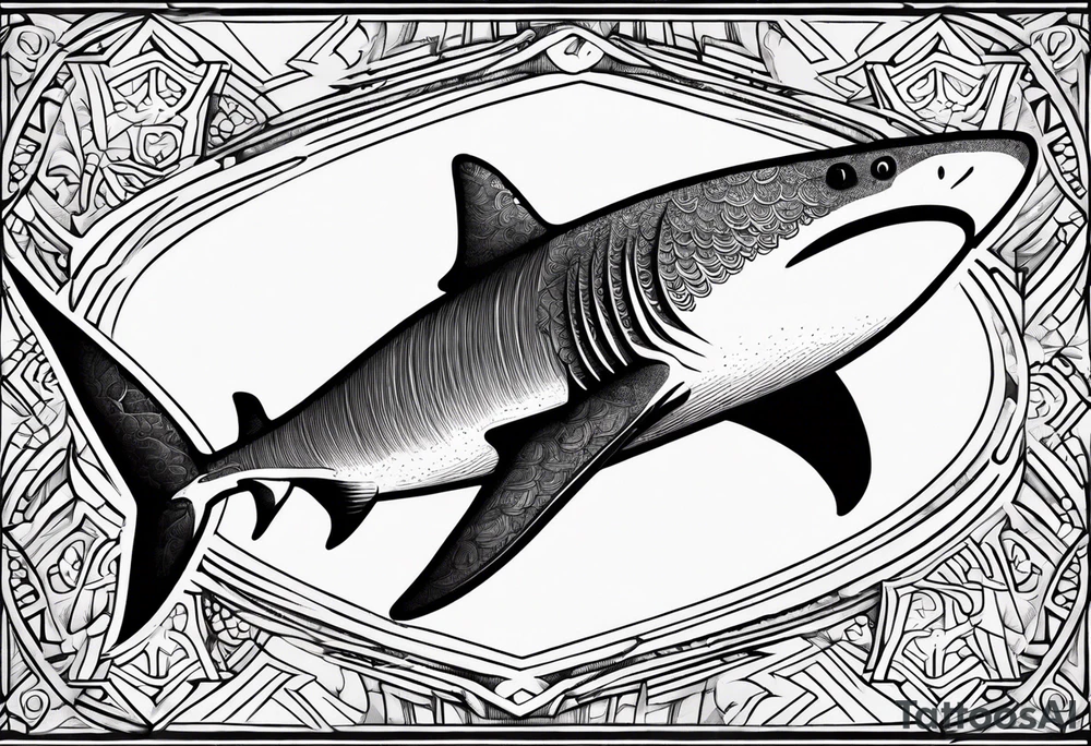 Tahitian Shark tattoo idea