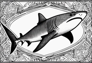 Tahitian Shark tattoo idea