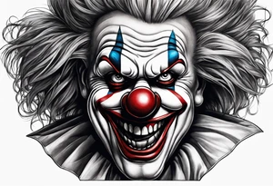 Evil clown
Portrait tattoo idea