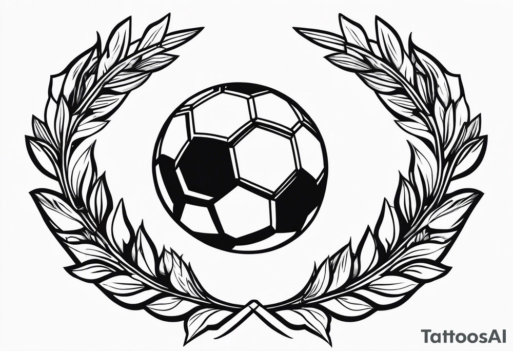 Football, Laurel wreath tattoo idea