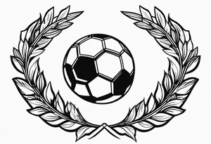 Football, Laurel wreath tattoo idea