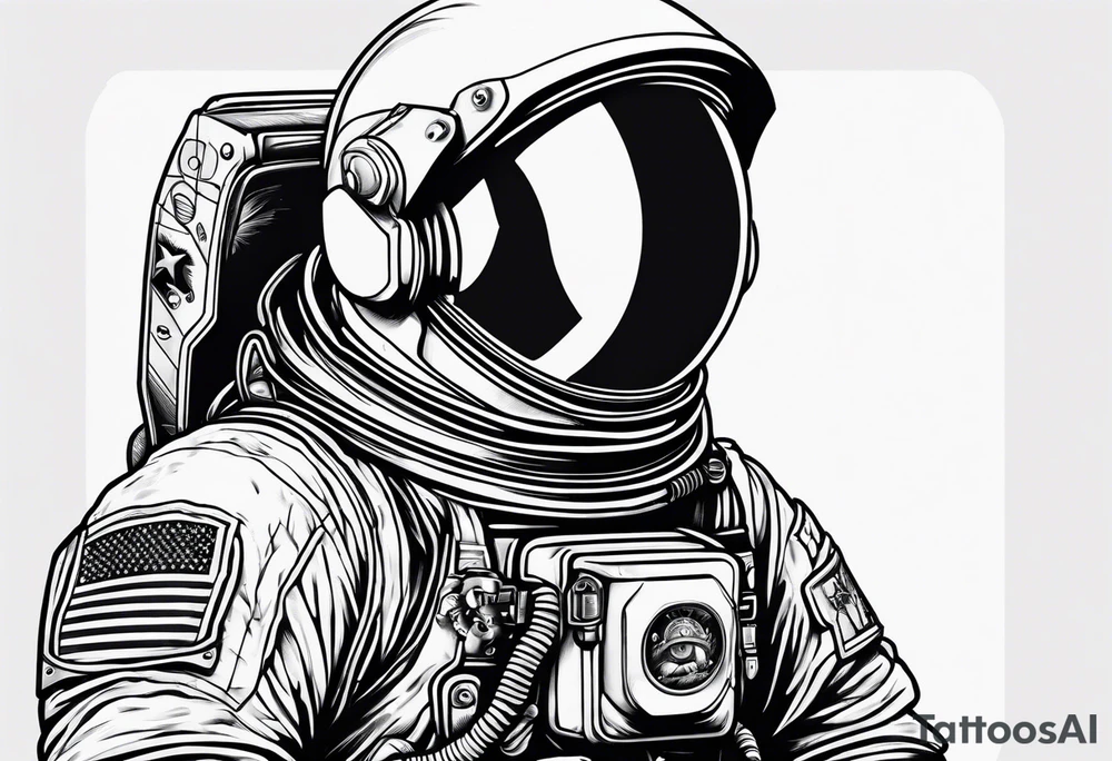 Space Astronau erde tattoo idea