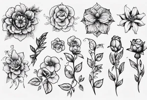 Flower gernade tattoo idea