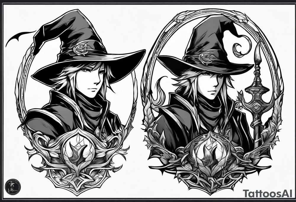 Final fantasy Black mage tattoo idea