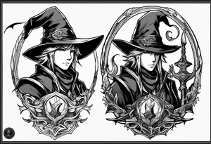 Final fantasy Black mage tattoo idea