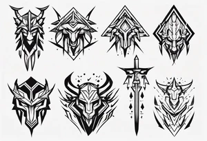 symbol for warrior and strength tattoo idea