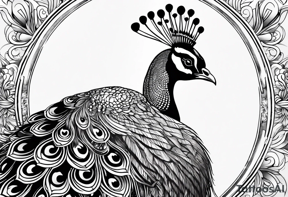 dark peacock tattoo
more majecstic tattoo idea