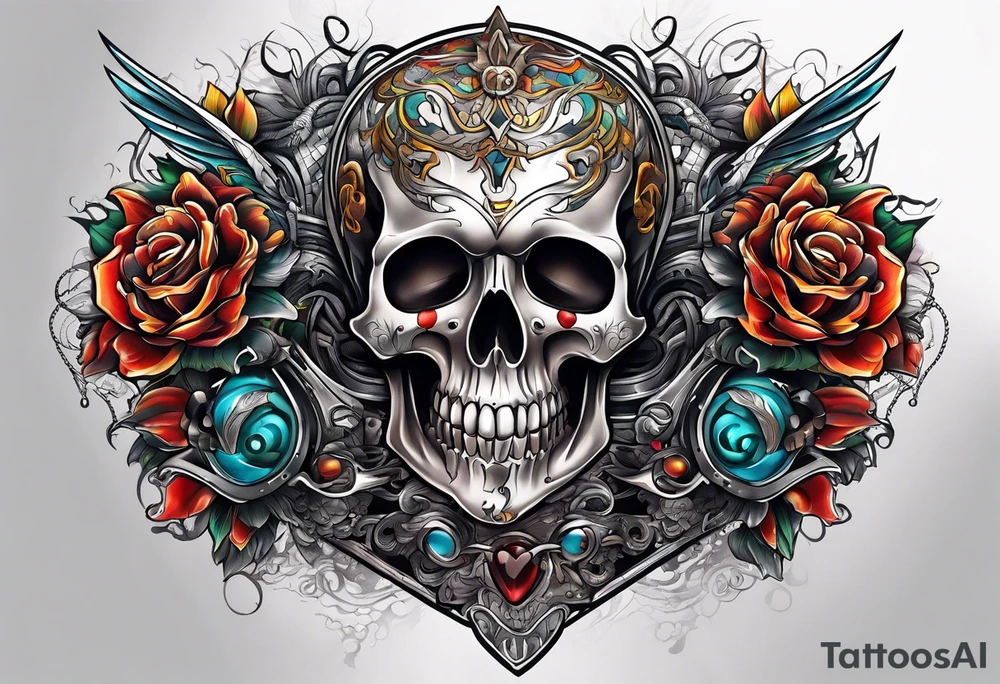 death pointing out tattoo idea