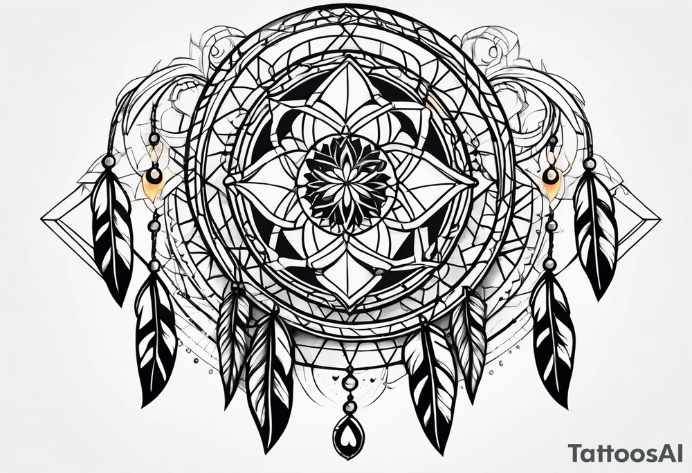 dream catcher tattoo idea