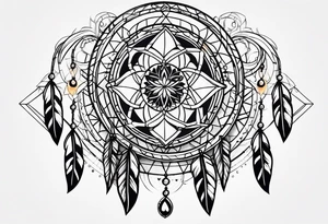 dream catcher tattoo idea